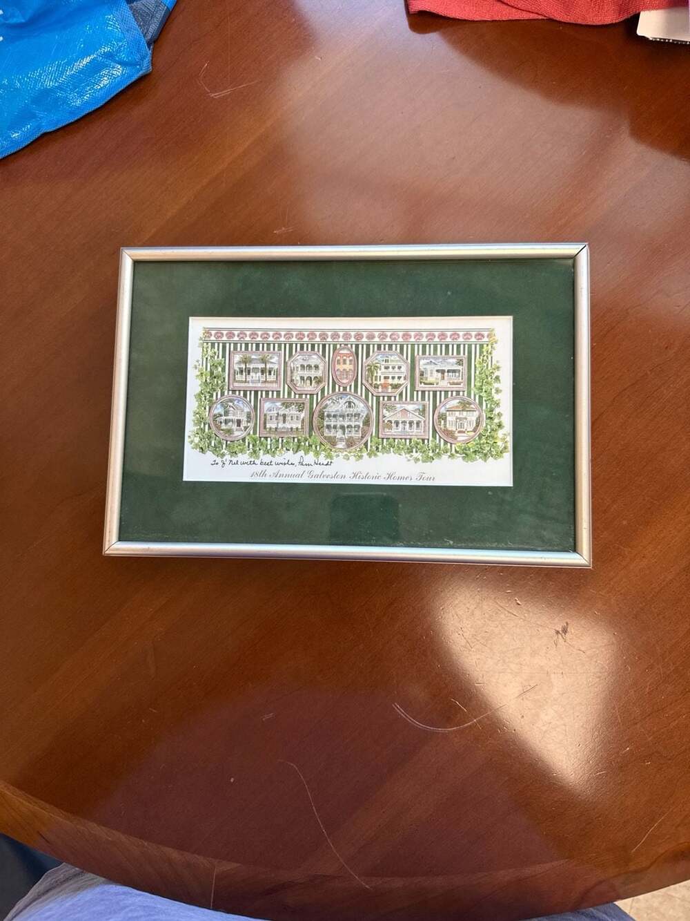 Pam Heidt Signed 18th Annual Galveston Historic Homes Tour Framed Art Print